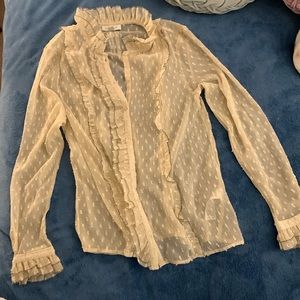 Sheer petticoat blouse